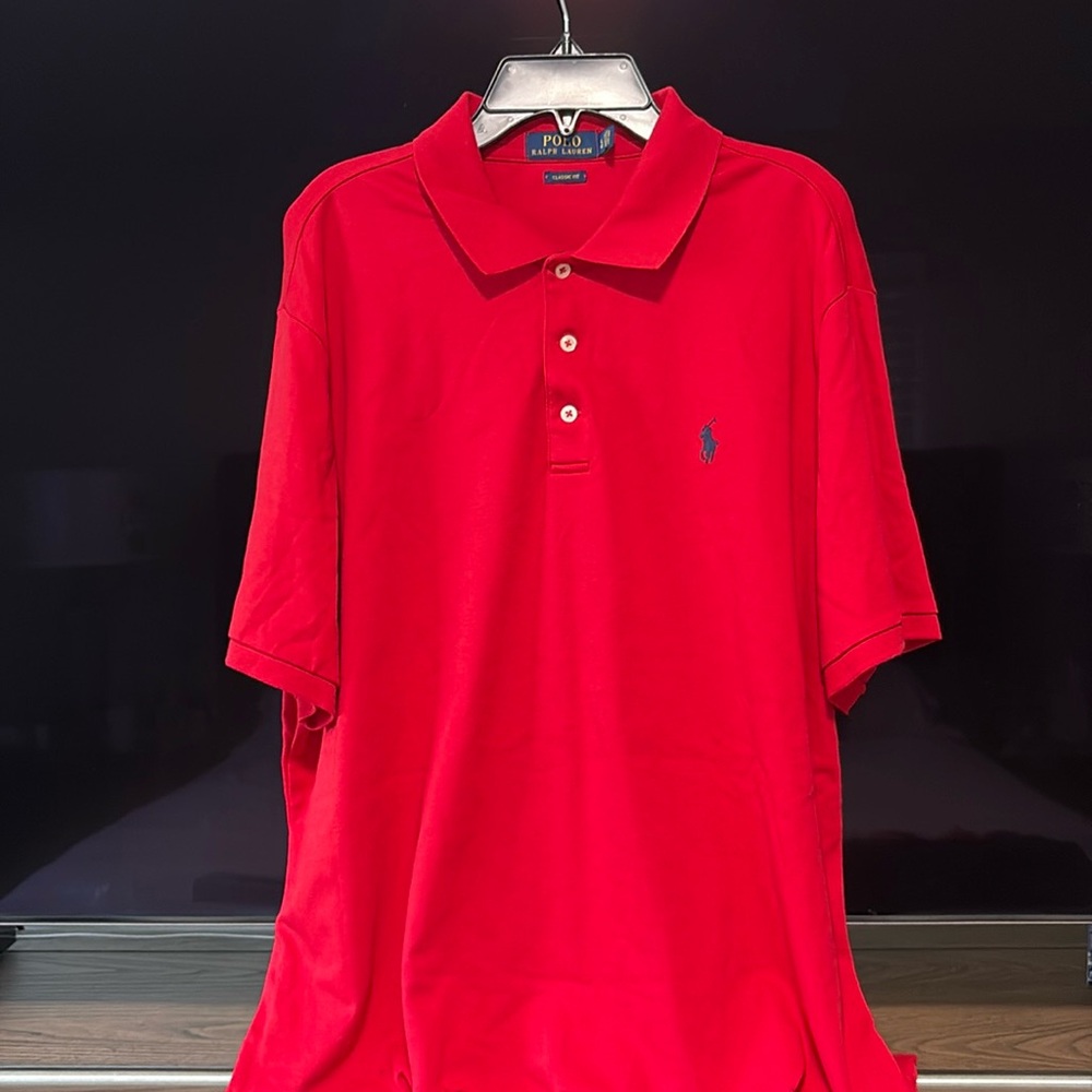 RALPH LAUREN Red Classic Polo Shirt